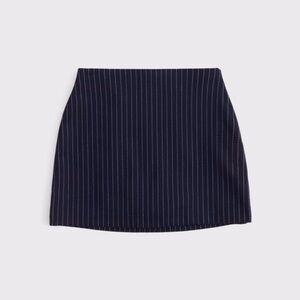 Abercrombie & Fitch Dark Blue Striped Mini Skirt